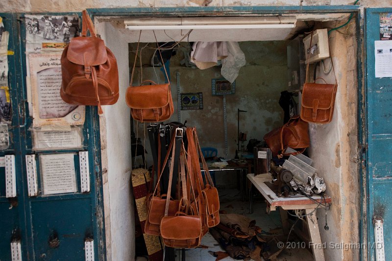 20100408_111733 D3.jpg - Vendor, leather goods, Islamic Quarter